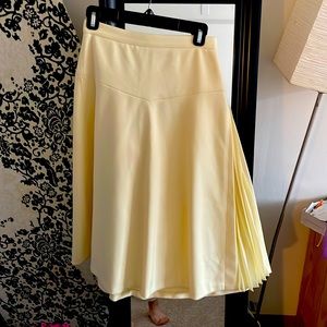 Club Monaco Yellow A-line skirt Size 0